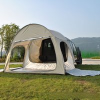 Add rain cover multi-functional SUV tent, rainstorm-proof tail tent, double-layer car rear tent