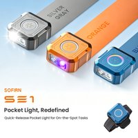 Latarka kieszonkowa SOFIRN SE1 300Lm Mini EDC z sygnałem RGB, pierścieniem sygnalizacyjnym, szybkim uwalnianiem, magnetycznym mocowaniem na nadgarstek, latarka do kluczy, idealna do jazdy na rowerze.