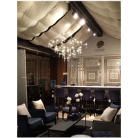 Starry Sky Villa Living Room Large Pendant lamp Crystal Ceiling Chandelier Restaurant Art Loft Staircase Crystal Pendant light