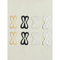 8/12/16/20 pack of 4-color dragonfly shaped underwear with anti slip buckle, bra shoulder strap cross strap buckle, invisible c