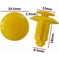 20Pcs For 8.5mm Hole Auto Push Type Plastic Fastener Car Door Panel Clip Auto Fasteners And Clips F58Z-16237A02-A D164