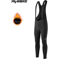 AliExpress YKYWBIKE 2026 Men's Cycling Bib Tights °C Winter Thermal Fleece Warmth Bicycle Clothes Road Bike Bibs Riding Long Pants