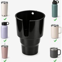 Car Cup Holder Extender with Large Capacity Cup Tray, Compatible with 32-40oz Insulated Water Bottles, Anti-Spill Car Cup Holder