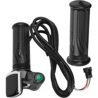 36V 48V Electric Bike Throttle Grip LCD Electric Quantity Display with Switch Speed Governing Throttle Grip 6 Cores