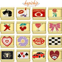 Hapiship 9mm Width Original Daisy Heart Love Butterfly Mom Cat Motorcycle Elephant Charm Fit 9mm Bracelet Jewelry Making DJ009
