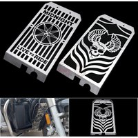 Motorcycle Skull Radiator Grill Cover Guard Protector Water Tank Cooler Defense Cap For YAMAHA Midnight Star XVS1300 2006-2016