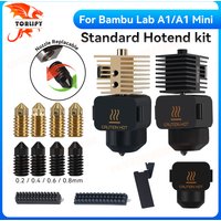 Hotend Kit For Bambu Lab A1/A1 Mini Fast Speed Hot End Assembly 0.2/0.4/0.6/0.8mm Hardened Steel Nozzles 3D Printer Accessories