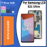 TFT S21Ultra Display With Frame For Samsung S21 Ultra 5G LCD Display Touch Screen Digitizer Compatible with G998 G998U G9980