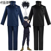 Perruque de cosplay Fushiguro Megumi, costume d'anime Jujutsu Kaisen, perruques de cosplay Fushiguro Megumi, haut et pantalon, costumes d'Halloween pour hommes et femmes
