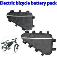 Bicycle Triangle Battery Pack Waterproof 210D Oxford Cloth Converted MTB Road Bike Tube Frame Case Storage Bike Bag