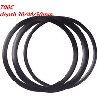 700C Road Bike Rims Clincher 30/40/ 50mm Depth 20 24 Holes Disc Brake Alu Double Wall C V Brake FV 23C 25C 28C
