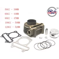 GY6 50CC 60CC 80CC 100CC 120CC 39MM 44MM 47MM 50MM 52MM Cylinder Piston Ring Gasket Kit Taotao Keeway Scooter Parts