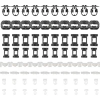 A0099884078 A0029883881 Pack of 80 Trim Sill Mounting Clips Set For C Class W202 S202 E Class W210 S210 CLK C20 SLK R170 Side
