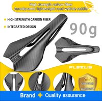 Plselis Light Road Bike Saddle Carbon Fiber 90g Aerodynamic Design Bicycle Seat Cushion Riding Accessories