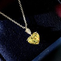 New 925 Sterling Silver Heart Necklace Personalized Love Simple Style Pendant Choker Birthday Gift Women's Exquisite Jewelry