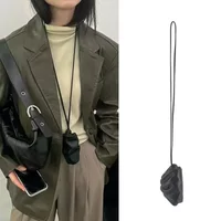 2025 Early Spring Ins Soft Waxy MiniSheepskin Gentle Advanced Feeling Wrinkled Cloud Neck Croissant Horn Change Bag