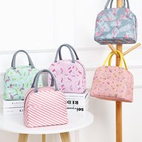 Japanese Style Fresh Student Lunch Bag Insulated Meal Container Carrier for Office Workers Handheld Thermal Bento Bag