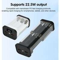 22.5W Fast Charging Power Bank Case No-Solder 6/12-Cell 18650 Battery Holder PD Power Supply Battery Energy Storage Box Kit