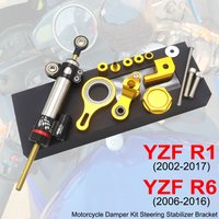 For YAMAHA YZF R1 2002-2017 R6 2006-2016 Motorcycle Steering Stabilizer Damper Mounting Bracket Kit 2008 2009 2010