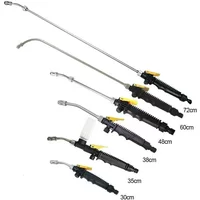 28-72cm High Pressure Water Gun Metal Water Gun Jet Garden Washer Hose Nozzle Sprayer Watering Spray Sprinkler Cleaning Tool
