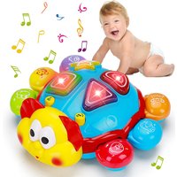 Baby Crawling Walking Musical Toy Spanish English Bilingual Learning Education Toys Babies Light Up Infant Toys for Kids Gifts
