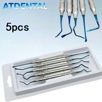 5Pcs Dental Periodontal Ligament Separator Bone Vista Tunneling Procedure Titanium Implant Instruments