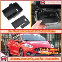 Car Armrest Storage Box Organizer for Ford Fiesta MK8 2017-2024 Puma Practical Car Console Tray Interior Stowing Accessories