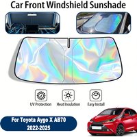 Windshield Sun Shade For Toyota Aygo X AB70 2022-2025 Foldable UV Reflective Front Window Sun Protection Cover Accessories