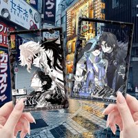 Il Dottore Pantalone Regrator Zandik Tomka Anime KeyChain Yuan Shen Men Key Chain for Women Cartoon Acrylic Keyring Pendant Gift