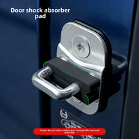 4pcs Silicone door shock absorber pad, door lock protection cover, thick-walled protection, noise-reducing cushion, universal ca