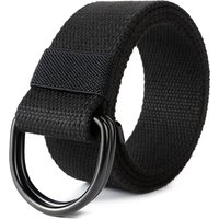 Toile tactique hommes ceinture de haute qualité unisexe Double anneau en D boucle ceinture décontracté toile femme ceinture tissu pour jean