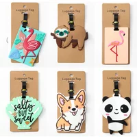 Cute Luggage Travel Accessories Tag Silica Gel Suitcase ID Addres Holder Baggage Boarding Tag Portable Label
