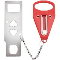 Cross-Border double-head portable multi-use door blocker door lock latch top door anti-theft lock for hotel bedroom door buckle