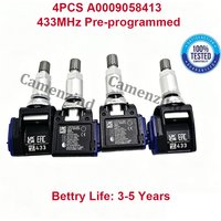 4Pcs For Mercedes-Benz E-Class C236 C-Class W206 EQE EQS S-Class W223 Tire Pressure Sensor TPMS 433MHZ A0009058413 0009058413