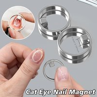 1/2/3pcs Circular Cat Eye Nail Magnet Strong Nail Art Magnetic Gel Polish Guide Tool DIY Magnetic Nail Helper Manicure Design