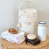 New Multifunctional Quilted Mommy Diaper Storage Bag Portable Baby Nappy Organizer Hanging Stroller Pouch Outdoor Travel Baby Ca