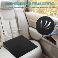 Car Rear Seat Wedge Support Pad Car Seat Leveling Pad Memory Foam Fatigue Relief Add Height Pad For Long-distance Travel