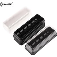 10Pcs Box Boxes Mini Container Cake Gift Trays Plastic Macarons Chocolate Packaging Clear Favor Cookie Party Snack Boxes