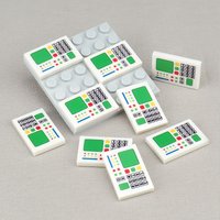 MOC 10PCS 26603 Printed Password Lock Pattern Building Block Door Accessories Brick Funny Idea DIY Toy Adults Birthday Gift