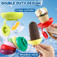 Creative ice cream rack, free drip ice cream stand for dirty hands, ice cream support trailer