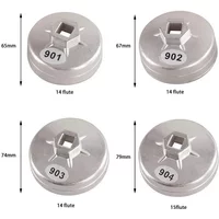 Oil Filter Wrench Cap Socket 901/902/903/904 Cap Socket Wrench Drive 65mm 67mm 74mm 79mm Oil Filter Wrench Auto Remover Tool