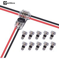 5/10PCS T Tap 2 Pin T2 Quick Splice Connector No Solder No Peel Wire Cable Terminal Auto Electrical Plug Joiners for Car Truck