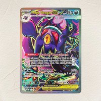 Pokemon English Mega Gengar EX 073 DIY Holographic Foil Texture Card, Perfect Condition Premium Anime Collection Card