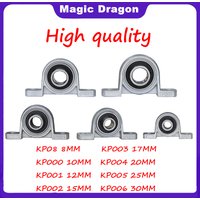 4/10Pcs Zinc Alloy Diameter 8mm 10mm 12mm 17mm Bore Ball Bearing Pillow Block Mounted Support KP08 KP000 KP001 Kp003 Kp005 Kp006