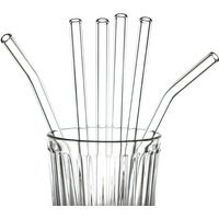 High Borosilicate Glass Straws Eco Friendly Reusable Drinking Straw for Cocktails Bar Accessories Straws with Brushes #3282