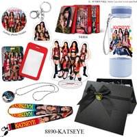 Kpop Idol KATSEYE Gift Box New Album Lomo Cards Card Holder Lanyard Keychains Acrylic Stand Cup Gift Box MANON LARA Fans Gift