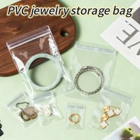 Clear PVC Jewelry Bags Jewelry Rings Earrings Packing Storage Pouch Anti Tarnish Zip Lock Bags for Holding Jewelries