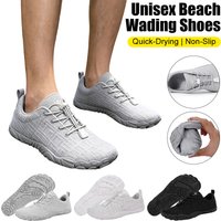 Men Women Barefoot Wading Shoes Mesh Quick-Drying Beach Shoes Outdoor Non-Slip Swimming Shoes Unisex Water Sports Shoes Sneakers