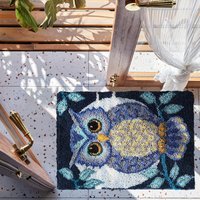 Eule Riegel Haken Handwerk Kit DIY Teppich Teppich Handarbeiten Home Dekoration kreativ
