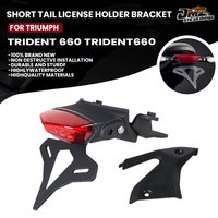 For Trident 660 TRIDENT660 2021-2025 Motorcycle Rear Short Tail Stock License Holder Tailstock Frame Bracket